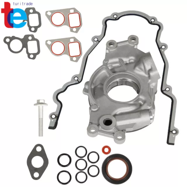 High Volume Oil Pump Change Kit With Gaskets RTV Fit For GM LS 5.3L 6.0L 2