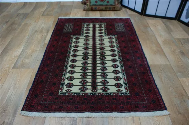 nr 2189 Handgeknüpfter Teppich Belutch antik aus Wolle ca 133 x 94 cm