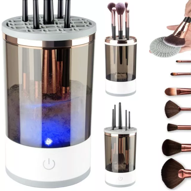 Electric Makeup Brush Cleaner & Dryer Machine Automatic Brush Fast Cleaning Tool