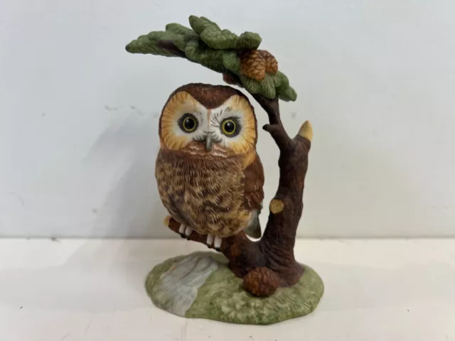 Vintage Lenox Porcelain Little Lookout “Saw-whet Owl” Figurine
