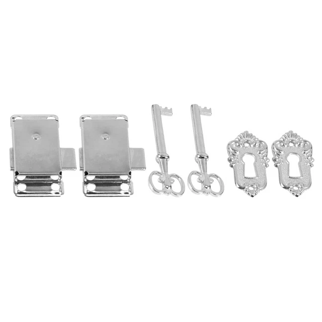 Serrature Decorative Vintage 4 Pezzi - Per Mobili, Cassetti E Armadi, Stile Antico