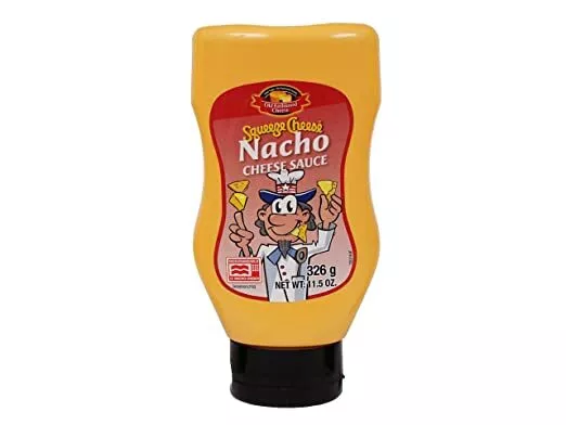 30,34 €/L Squeeze Cheese Nacho Cheese salsa 326 ml formaggio salsa patatine piccanti