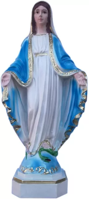 Statua Madonna Miracolosa – Maria Immacolata - Fatta a mano - Statuetta H 21