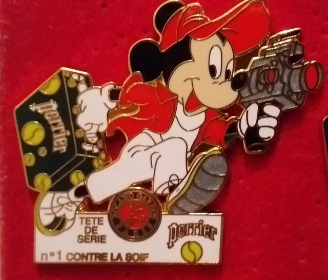 T22 Pins TENNIS ROLAND GARROS 91 Sponsor PERRIER vintage lapel pin