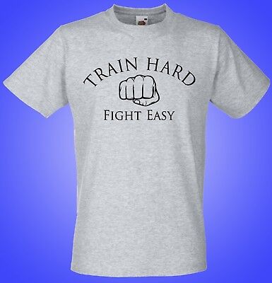 TRENO Hard lotta facile T Shirt, Boxe, MMA, Karate, Judo, KICK BOXING