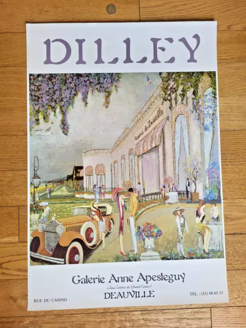 Ramon Dilley - Affiche Originale Exposition - Galerie Apesleguy Deauville - 90'S 2