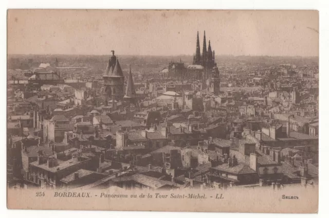 Cpa 33 - Bordeaux - Panorama View Of The Tower Saint-Michel (Gironde) - Unwritten