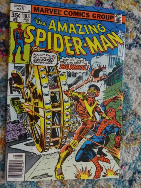 Amazing Spider-Man #183 Marvel (Aug 1978) 9.2 NM- Rocket Racer appearance CGC it