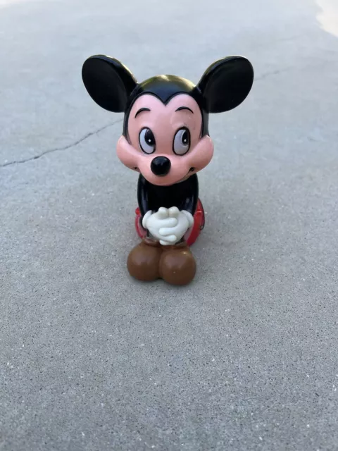 Vintage Disney Mickey Mouse Coin Bank Made In Korea