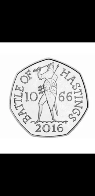 2016 Collectable Battle of Hastings 1066 50p  Fifty Pence Coin -  - RARE