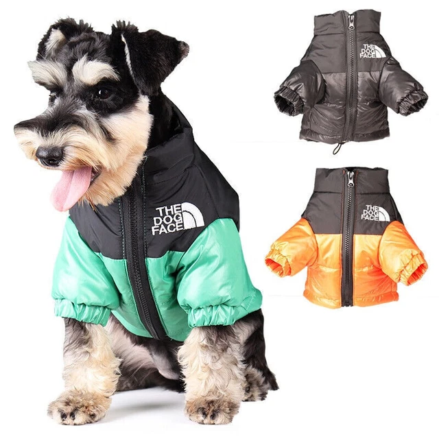 The Dog Face Pet Dog Waterproof Coat Puppy Winter Warm Cotton Hood Jacket 2023