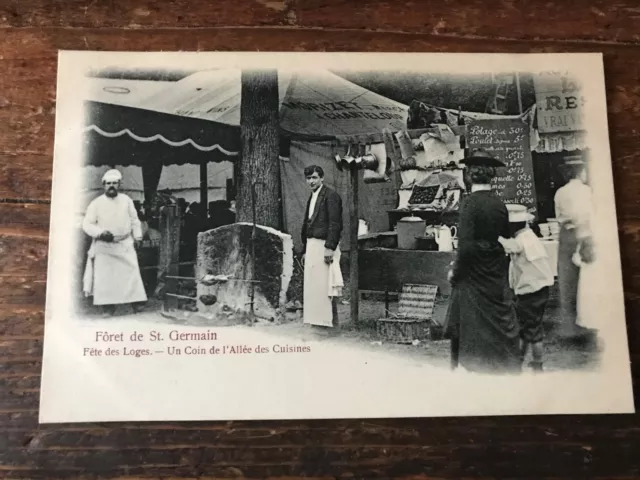 antique postcard Saint Germain en laye N 8 party des lodges les kitchens