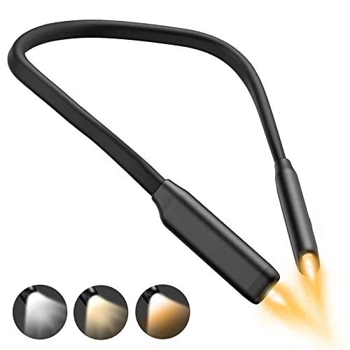 Neck Reading Light Book Night Light Hands Free Flexible Torch Lights for Reading