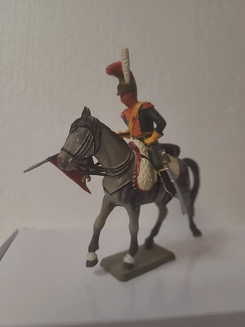 Ancienne Figurine Starlux - Chevalier En Plastique (environ 6x3 Cm) - Vintage, Occasion