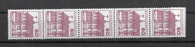 Bund Rollenende Burgen & Schlösser 60 Pfg MiNr. 1028  postfrisch