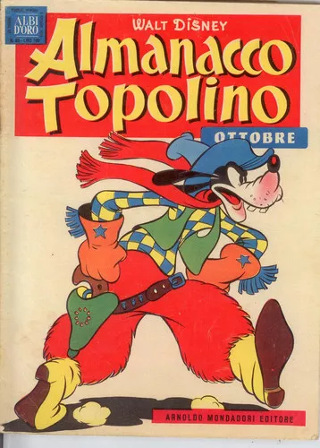 ALMANACCO TOPOLINO - ALBI D'ORO - ottobre 1956 - ed. Mondadori