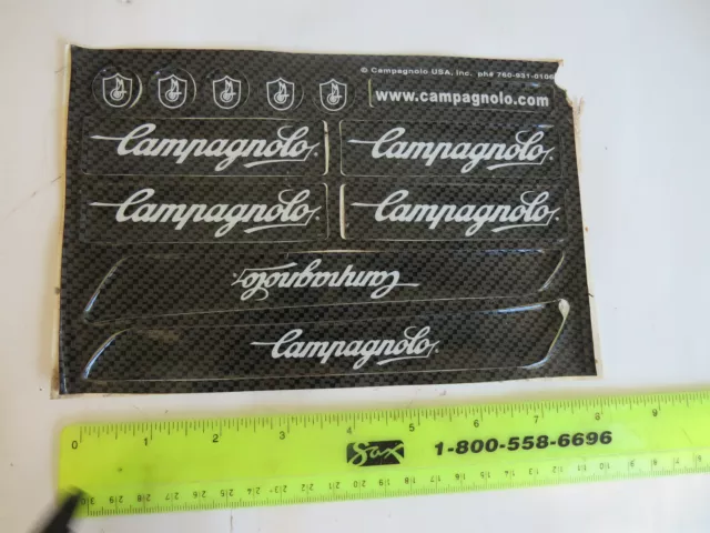 Campagnolo Sticker Carbon Kit Chain Stay Decals Road Racing Rare Vintage