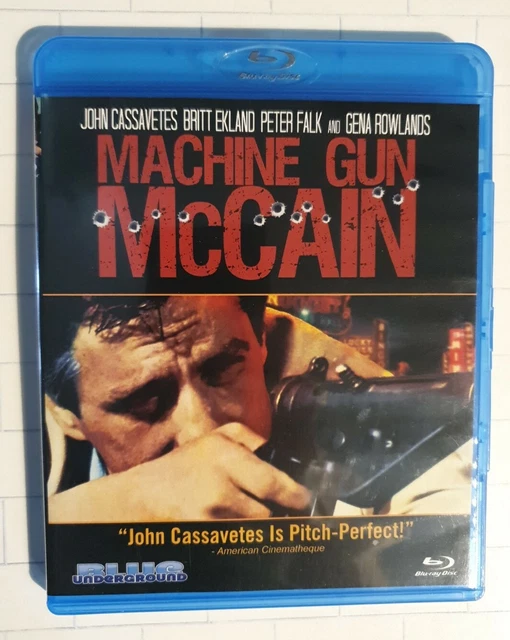 MACHINE GUN MCCAIN Blue Underground Bluray 1969 Cassavetes, Falk