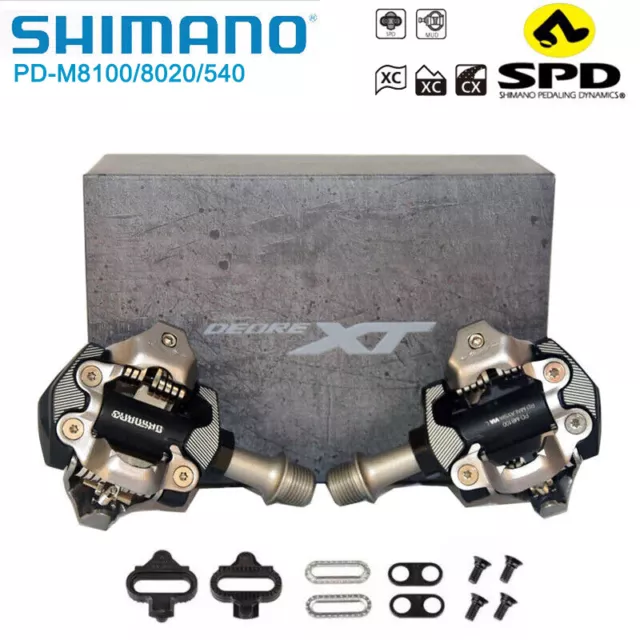 Shimano Deore XT Pedale XC PD-M8100/M8020/M540 SPD Fahrrad Pedale & Cleats SH51