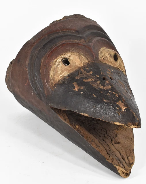 Chokwe Bird Mask Wood Congo African Art