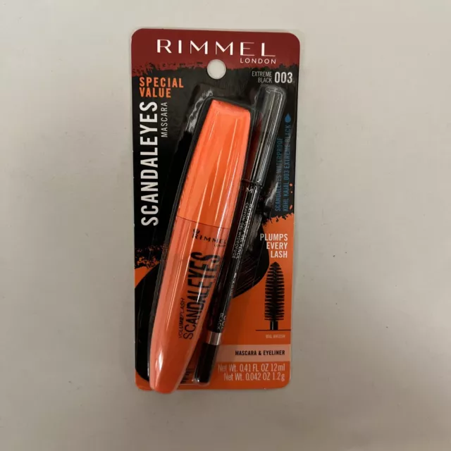 Rimmel London, Scandaleyes Mascara with Waterproof Liner, 003 Extreme Black