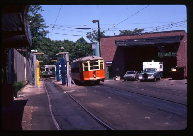 Trolley Slide - Boston Elevated Railway MBTA #5734 Streetcar 1985 Repair Shop 2
