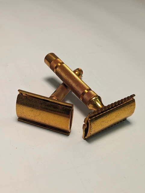 Set Of 2 Vintage 1930's Gillette Ball End DE Safety Razor Clean