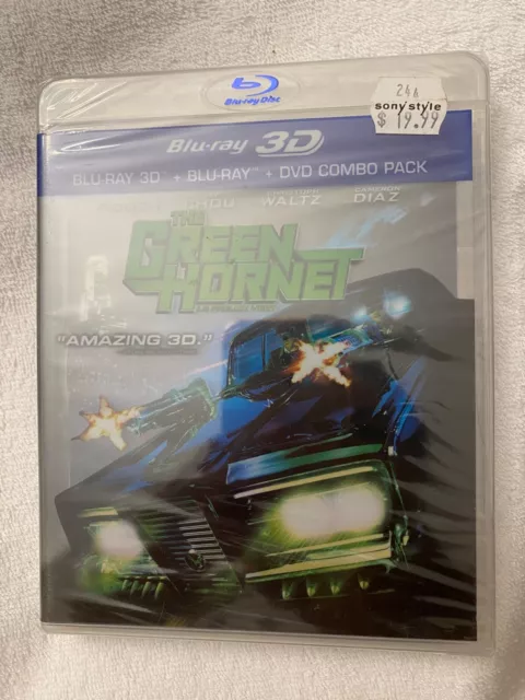 The Green Hornet (Blu-ray/DVD, 3-Disc Set, 3D) New, Sealed.
