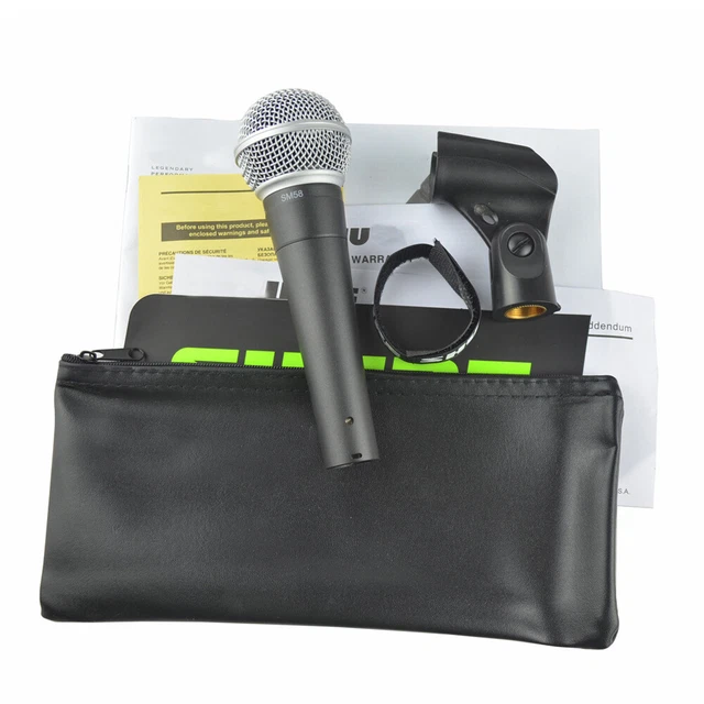 MICROPHONE VOCAL SM58LC Dynamic with Stand For Shure Adapter Without