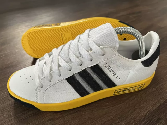 ADIDAS FOREST HILLS pour Hommes Terrace Baskets Blanc Jaune