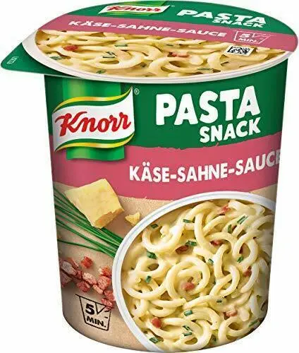 Knorr pasta snack pentola formaggio panna salsa pasta istantanea 10 x 71 g NUOVO MHD 1/24