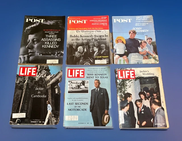 VINTAGE JFK LIFE & Assassination John F. Kennedy, etc