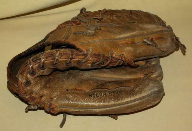 Phil Rizzuto Glove Regent Vintage Japan Bg31 Leather Baseball Reinforced Used*