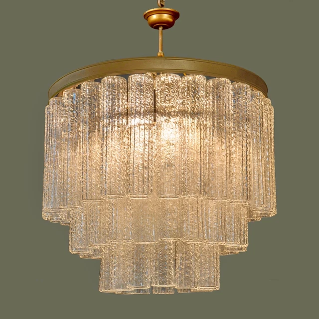 Lampadario Murano Originale Anni '60 Toni Zuccheri per Venini