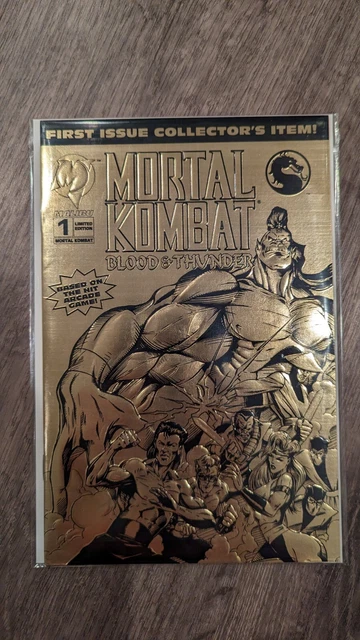 Mortal Kombat Blood and Thunder #1 Gold Foil Variant Limited Edition Malibu 1994