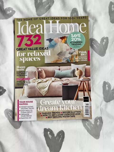 Ideal Home magazine Mar '24 Great value ideas for relaxed spaces +Dream kitchens