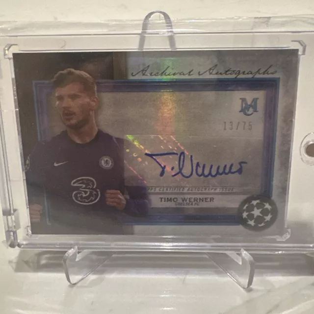 2020-21 Museum Collection UCL Sapphire /75 Timo Werner Chelsea Spurs Auto