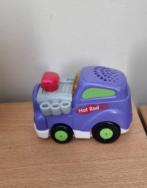 VTECH Go Go Smart Wheels Vehicle Hot Rod Car Purple Tested