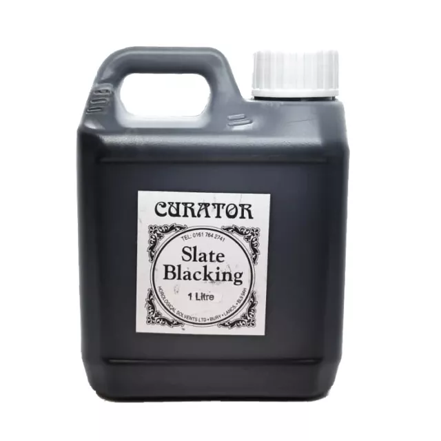 Curator Horloge Ou Tout Ardoise Blacking Solution Fluide Noir 1 Litre Blacken