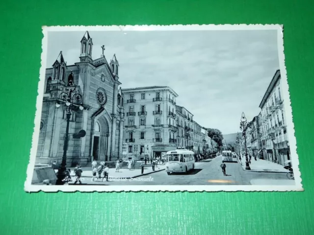 Cartolina Avellino - Corso Vittorio Emanuele 1957
