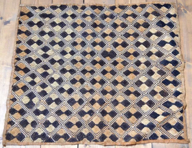 Antique Kuba Cloth Raffia Textile Traditional African Tribal Money Congo, Africa 2