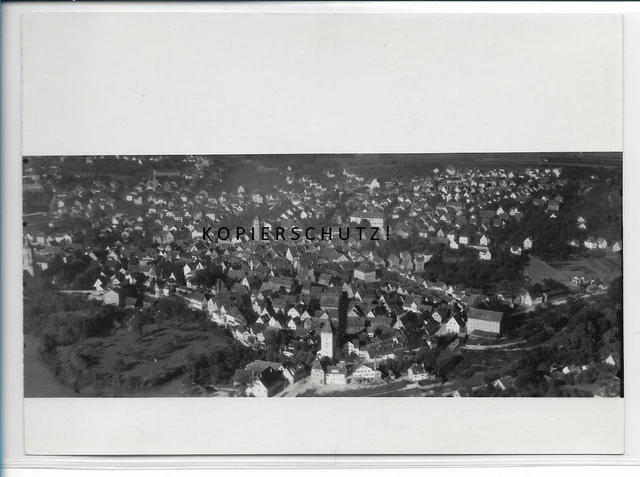 ZZ-4738/ Waiblingen Foto seltenes Luftbild ca.1938 18 x 13 cm
