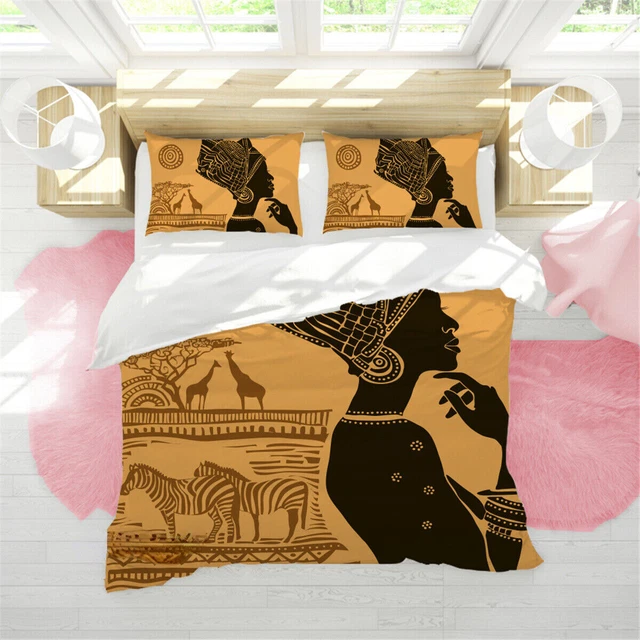 AFRICAN WOMEN SIDE Face Single/Double/Queen/King Bed Doona/Duvet/Quilt