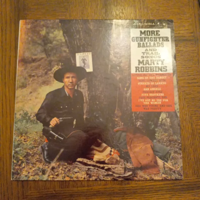 Marty Robbins More Gunfighter Ballads & Trail Songs LP CL 1461 6 EYE VG!!!!