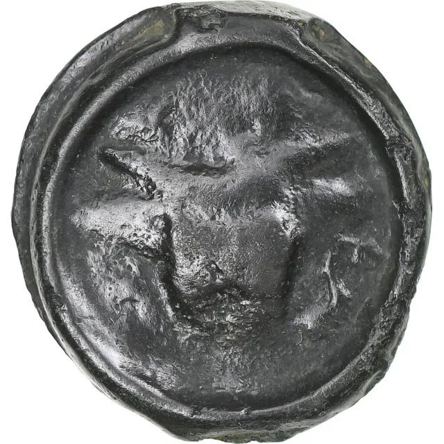 [#1178204] Remi, Potin au bucrane, 1st century BC, VF(30-35), Bronze, Delestrée: