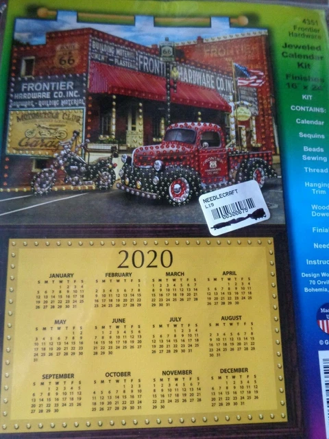 Design Works Jeweled Calendar Kit Beads Sequins Frontier Hardware Truck  2020