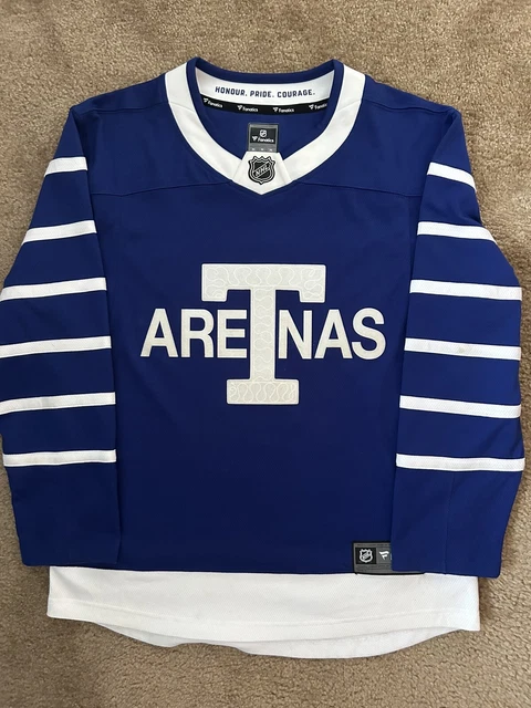Toronto Maple Leafs Mens Blue ARENAS Fanatics Breakaway Jersey Size Medium