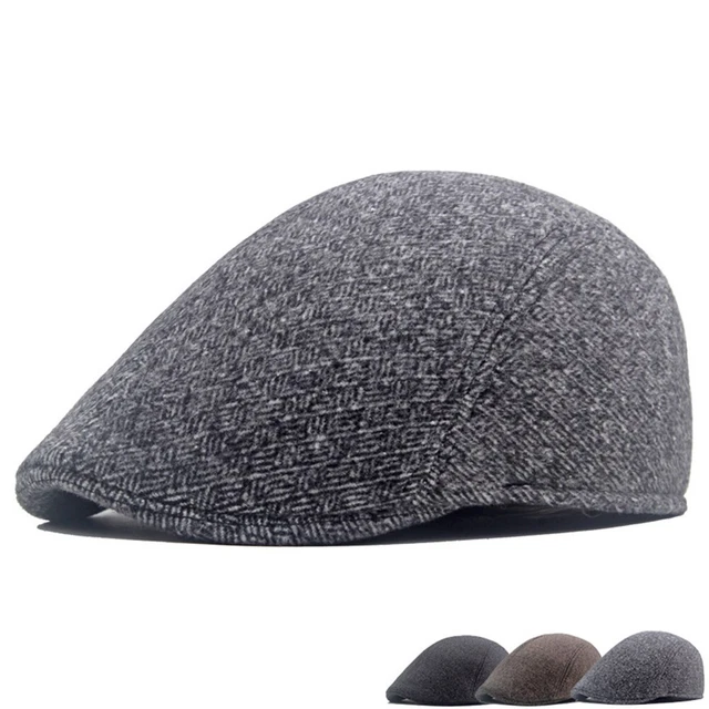 Cappello da ragazzo in tweed regolabile da uomo alla moda e versatile