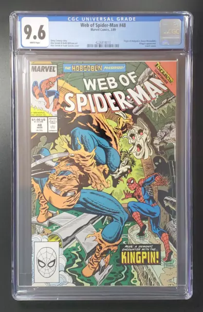 Web of Spider-Man #48 CGC 9.6 1989 Marvel