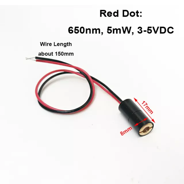 Diode Module Red Dot Set Position DC 5V for DIY CO2 Laser Engraving Cutting Head
